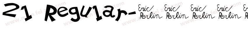 21 Regular字体转换
